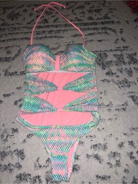 Body Glove Coral Trim Mint CutOut Swimsuit